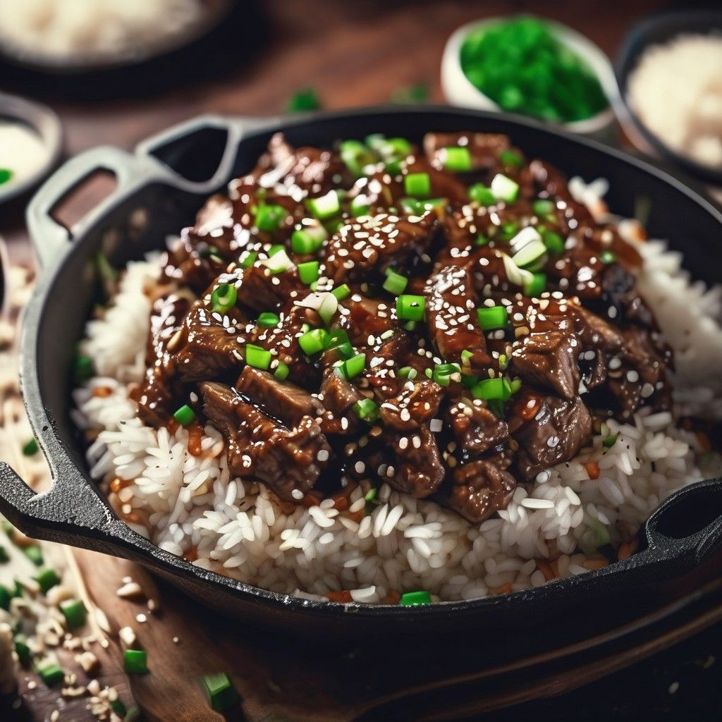 One-Pan Teriyaki Beef and Rice