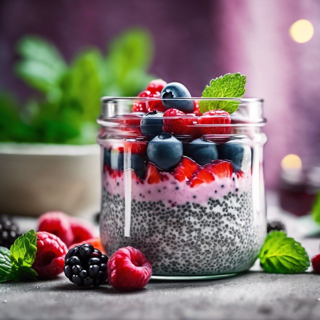 Berry and Chia Seed Pudding