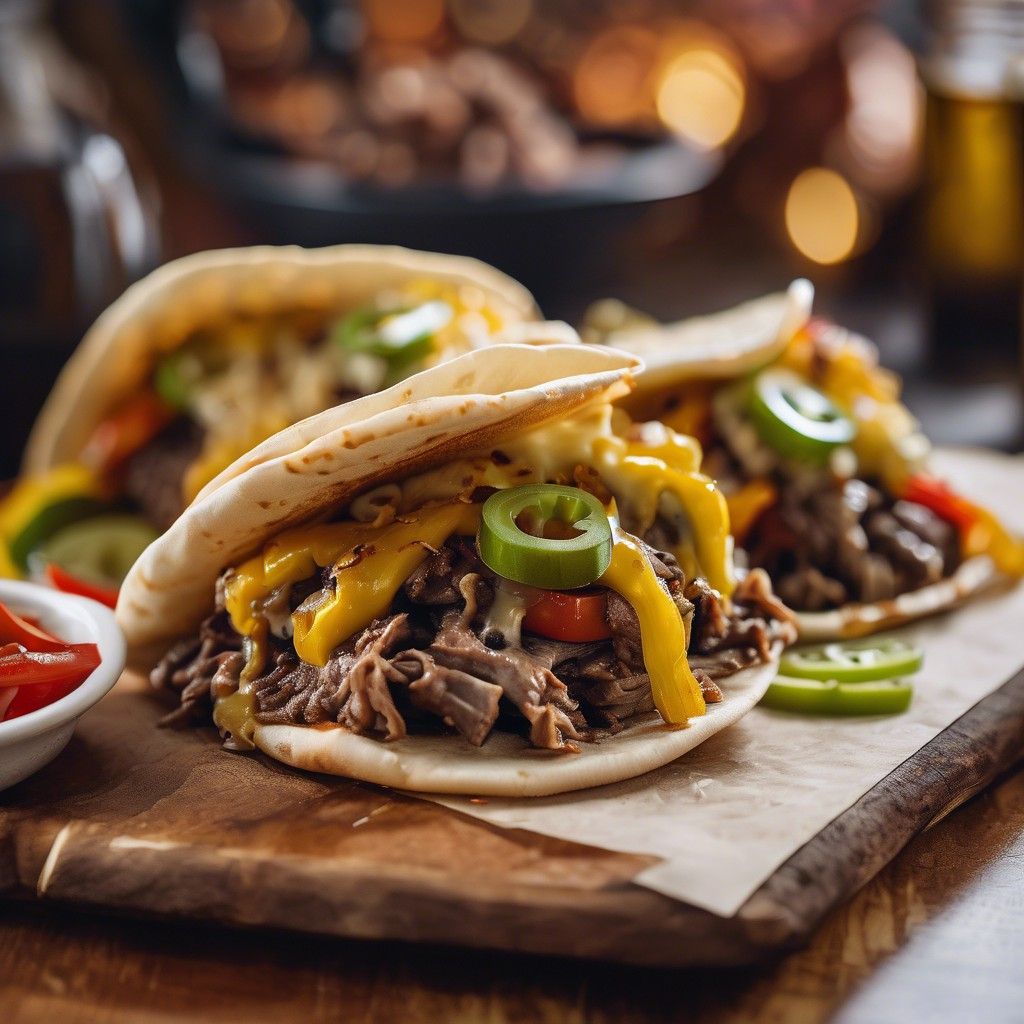 Philly Cheesesteak Smash Burger Tacos